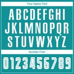 Fashion Fade Custom Sublimation Jersey Fußball Teal Weiß-Schwarz Uniform