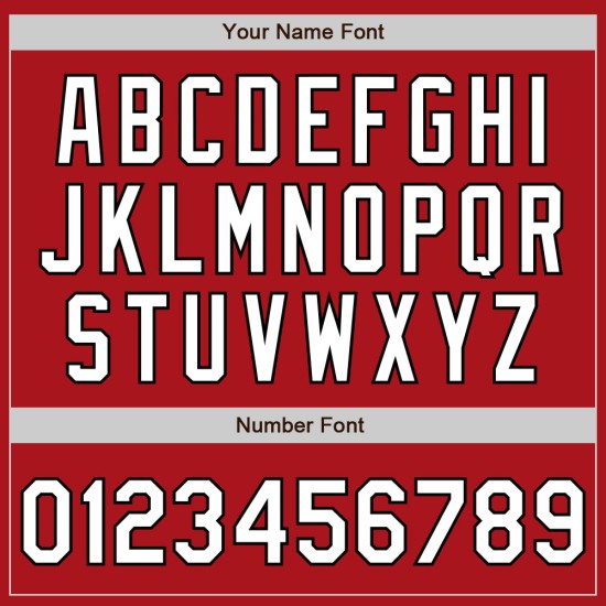 Nadelstreifen Custom Unisex Softball Rot Zwei-Knopf Schwarz Weiß Jersey Nadelstreifen Custom Unisex Softball Rot Zwei-Knopf Schwarz Weiß Jersey