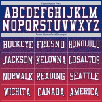 Weiß-Rot Custom Pullover Sweatshirt Royal Fashion Hoodie Fade Sports Stitched