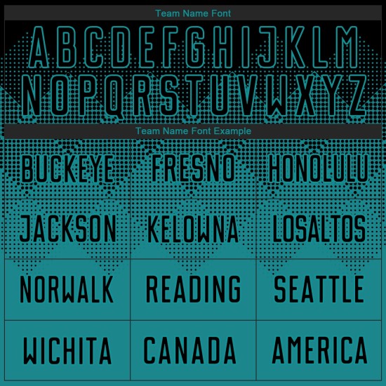 Uniform Teal Custom Jersey Sublimation Fußball Schwarz Uniform Teal Custom Jersey Sublimation Fußball Schwarz