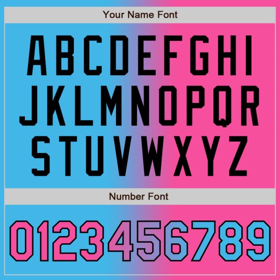 Jersey Baseball Mode Blau Himmel Benutzerdefinierte Rosa-Schwarz Authentische Jersey Baseball Mode Blau Himmel Benutzerdefinierte Rosa-Schwarz Authentische