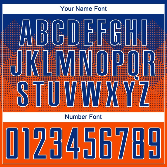 Sublimationstrikot, Fußballuniform, Royal-Weiß-Orange, individuell Sublimationstrikot, Fußballuniform, Royal-Weiß-Orange, individuell