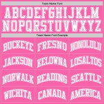 Weißes Basketball-Trikot in Pink, authentisch, individuell, Throwback Weißes Basketball-Trikot in Pink, authentisch, individuell, Throwback