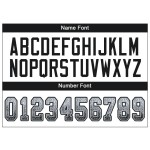 Trikot Custom Mesh Weiß Schwarz-Silber Fußball Fashion Drift