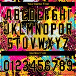 Custom Graffiti Psychedelic Softball Helles 3D Schwarz-Gold Muster Jersey Zwei-Knopf Unisex Custom Graffiti Psychedelic Softball Helles 3D Schwarz-Gold Muster Jersey Zwei-Knopf Unisex