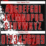 Uniform Schwarz Trikot Sublimation Fußball Custom Rot-Weiß