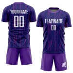 Lila Trikot Uniform Fußball Sublimation Custom Weiß