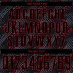 Rote Uniform Fußball Schwarzes Trikot Benutzerdefinierte Sublimation