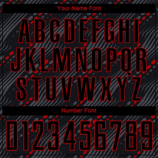 Rote Uniform Fußball Schwarzes Trikot Benutzerdefinierte Sublimation