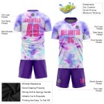 Rosa-Lila Tie Dye Jersey Fußball Uniform Sublimation Custom