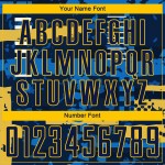 Marineblau-Gold Uniform Custom Sublimation Jersey Navy Fußball