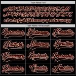 Benutzerdefiniertes schwarz-oranges Hockeytrikot Schwarz Benutzerdefiniertes schwarz-oranges Hockeytrikot Schwarz