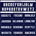 Fade Jersey Custom Fußball Blau Uniform Sublimation Licht Weiß-Navy Mode