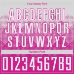 Dunkelrosa Trikot Uniform Weiß Fußball Sublimation Custom