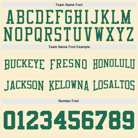 Shorts Creme Kelly Grün-Weiß Authentic Basketball Throwback Custom