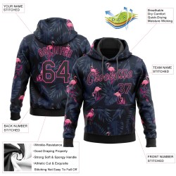 Genähter Pullover Schwarzer Flamingo Hoodie Muster Design Sport Sweatshirt 3D Custom Schwarz-Pink Genähter Pullover Schwarzer Flamingo Hoodie Muster Design Sport Sweatshirt 3D Custom Schwarz-Pink