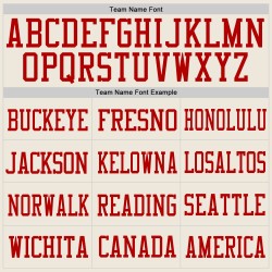 Fußballtrikot Mesh Authentic Creme Creme-Rot Custom Fußballtrikot Mesh Authentic Creme Creme-Rot Custom