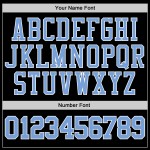 Pullover Blau-Weiß Genäht Schwarz Sweatshirt Hoodie Sport Custom Light