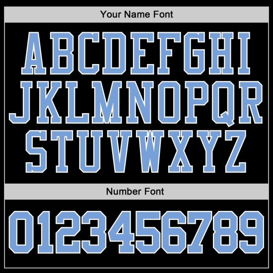 Pullover Blau-Weiß Genäht Schwarz Sweatshirt Hoodie Sport Custom Light