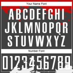 Fußball Sublimation Trikot Uniform Custom Weiß-Rot Schwarz