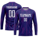 Lila Trikot Uniform Fußball Sublimation Custom Weiß