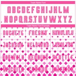 Benutzerdefinierte Uniform Weiß Trikot Fußball Sublimation Pink