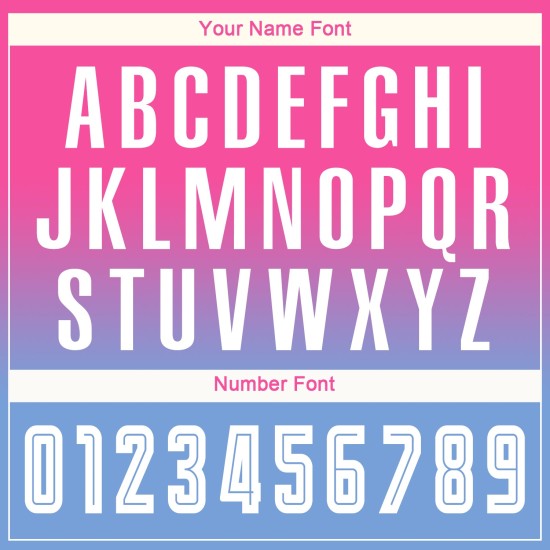 Sublimation Blau Lange Fade Jersey Fußball Weiß-Hellrosa Ärmel Uniform Mode Custom