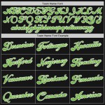 Authentisches Throwback Grün-Weiß Basketball Schwarzes Trikot Custom Neon Authentisches Throwback Grün-Weiß Basketball Schwarzes Trikot Custom Neon