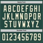 Cremefarbenes, individuelles Hockeytrikot in Grün Cremefarbenes, individuelles Hockeytrikot in Grün