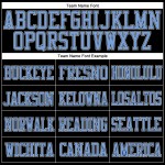 Fußball Mesh Custom Authentic Blau-Weiß Trikot Hellschwarz