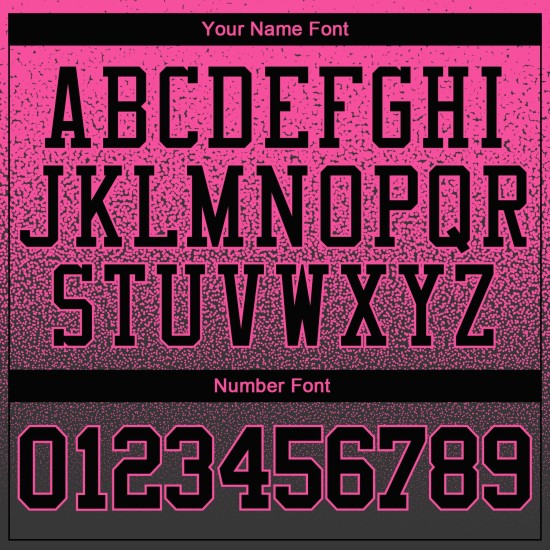 Hoodie Custom Stitched Pullover Schwarz Sweatshirt Fade Pink Sportmode