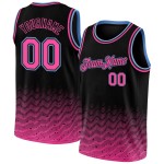 Jersey Authentic Basketball Fade Edition Schwarz Fashion Pink-Light Custom City Blau Jersey Authentic Basketball Fade Edition Schwarz Fashion Pink-Light Custom City Blau