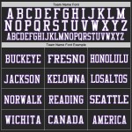 Trikot Mesh Fußball Lila-Weiß Authentic Custom Schwarz Trikot Mesh Fußball Lila-Weiß Authentic Custom Schwarz