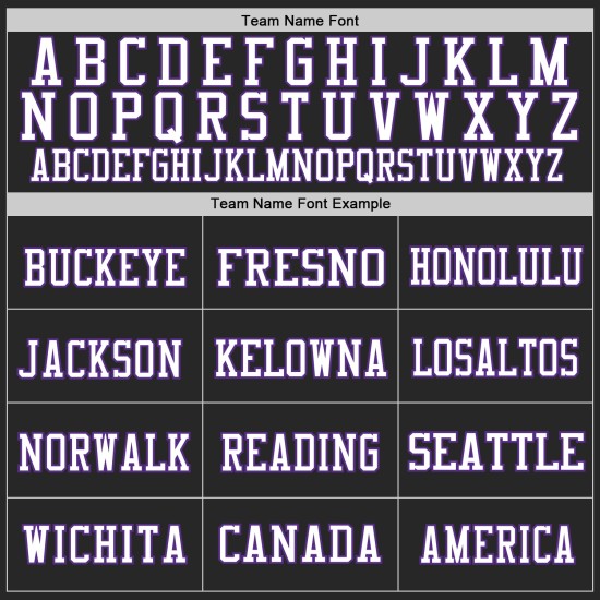 Trikot Mesh Fußball Lila-Weiß Authentic Custom Schwarz Trikot Mesh Fußball Lila-Weiß Authentic Custom Schwarz