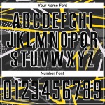 Schwarz-Goldene Fußball-Sublimationstrikotuniform