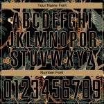 Fußball Sublimation Uniform Custom Tiger Pfau Schwarz Gold Alte Jersey Und