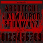 Uniform Schwarz Rot Benutzerdefinierte Sublimation Jersey Fußball Uniform Schwarz Rot Benutzerdefinierte Sublimation Jersey Fußball