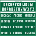 Weiß-Schwarz Uniform Sublimation Jersey Fade Custom Grün Kelly Fußball Mode