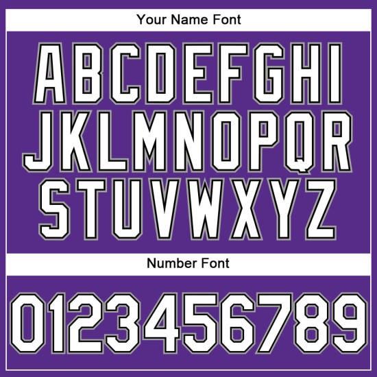 Schwarz Baseball Lila Nadelstreifen Weiß-Grau Jersey Custom Authentic