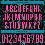 Sublimation Fußballtrikot Schwarz Uniform Pink-Aqua Custom