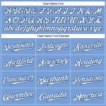 Authentic Pinstripe Royal-White Weiß Baseball Custom Light Jersey Blau