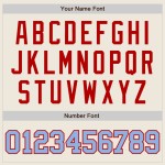 Creme Custom Softball Unisex Jersey Hellblau-Rot Zwei-Knopf Creme Custom Softball Unisex Jersey Hellblau-Rot Zwei-Knopf