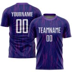 Lila Trikot Uniform Fußball Sublimation Custom Weiß
