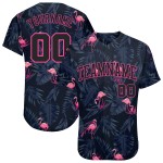 Flamingo Custom Baseball Authentisches Muster 3D-Design Hawaii-Trikot