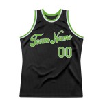 Authentisches Throwback Grün-Weiß Basketball Schwarzes Trikot Custom Neon Authentisches Throwback Grün-Weiß Basketball Schwarzes Trikot Custom Neon