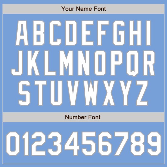 Letterman Custom Weiß-Grau Bomber Varsity Zweifarbige Hellblaue Full-Snap Jacke Letterman Custom Weiß-Grau Bomber Varsity Zweifarbige Hellblaue Full-Snap Jacke