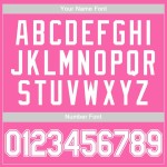 Authentisches, individuelles Baseball-Trikot in Pink und Weiß