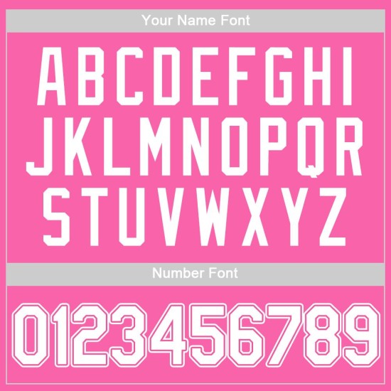 Authentisches, individuelles Baseball-Trikot in Pink und Weiß