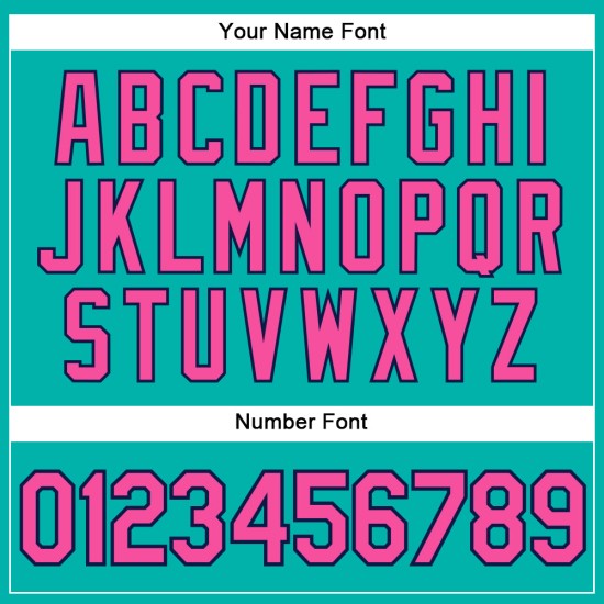 Nadelstreifen Baseball Weiß Authentic Custom Pink-Navy Aqua Jersey