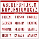 Uniform Custom Rot Sublimation Jersey Fußball Weiß